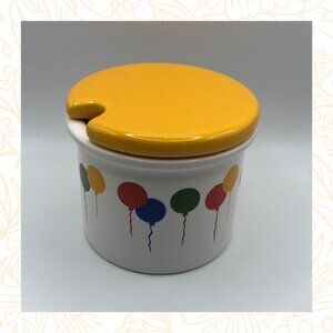 Wächtersbach Vintage Porcelain Balloon Sugar, Mustard or Jam Pot with Lid